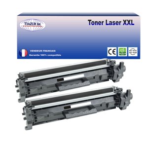 T3AZUR - Lot de 2 Toners compatibles avec HP CF294A (94A) Noir