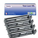 T3AZUR - Lot de 4 Toners compatibles avec HP CF294A (94A) Noir