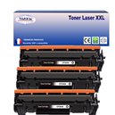 T3AZUR - Lot de 3 Toner compatibles avec HP CF244A (44A)  Noir 