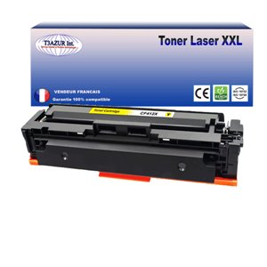 T3AZUR - Toner/Laser générique HP CF412X / HP 412X Jaune (Haute Capacité) 