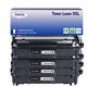 T3AZUR - Lot de 4 Toner/Laser générique HP Q2612A / HP 12A