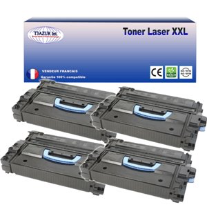 T3AZUR - Lot de 4 Toner générique HP C8543X / HP 43X