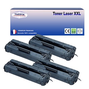 T3AZUR - Lot de 4 Toners génériques HP C4092A (92A) - 2 500p