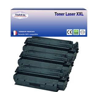 T3AZUR - Lot de 3 Toners génériques HP C7115A/ Q2613A/ Q2624A - 2 500p