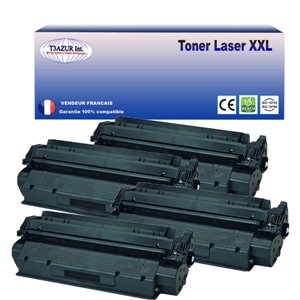 T3AZUR - Lot de 4 Toners génériques HP C7115X/ Q2613X/ Q2624X - 4 000p