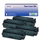 T3AZUR - Lot de 4 Toners génériques HP C7115X/ Q2613X/ Q2624X - 4 000p