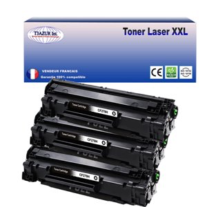T3AZUR - Lot de 3 Toners génériques HP CF279A (79A) - 1 000p