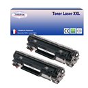 T3AZUR  - Lot de 2 Toners génériques HP CF283A / HP 83A - 1 500p