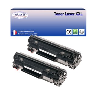 T3AZUR  - Lot de 2 Toners génériques HP CF283A / HP 83A - 1 500p