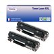 T3AZUR  - Lot de 2 Toners génériques HP CF283A / HP 83A - 1 500p