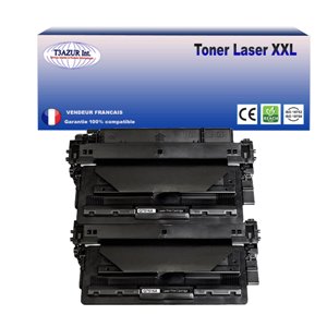 T3AZUR - Lot de 2 Toners génériques HP Q7516A (16A) - 12 000p
