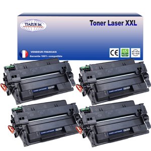 T3AZUR - Lot de 4 Toners génériques HP Q7551A (51A) - 6 500p