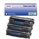 T3AZUR  - Lot de 3 Toners génériques HP Q7553A/Q5949A (53A/49A) - 3 000p
