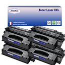 T3AZUR - Lot de 4 Toners générique HP Q7553X/Q5949X (53X/49X) - 7 000p