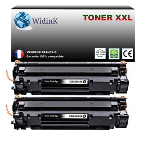 2 Toners compatibles avec HP LaserJet P1005, P1006, CB435A 2 Toners compatibles avec HP LaserJet P1005, P1006, CB435A
