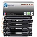 4 Toners compatibles avec  HP CE285A/ CE278A/ CB435A/ CB436A