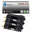 3 Toners compatibles avec HP CE505A / CF280A (05A/80A)