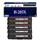 Lot de 4 Toners Lasers compatibles pour imprimante HP Color LaserJet Pro MFP M280nw - T3AZUR