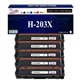 5 Toners compatibles avec CF540X CF541X CF542X CF543X 203X pour HP Color LaserJet Pro MFP M281fdw - T3AZUR