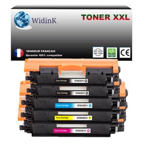 Lot de 5 Toner Compatible pour HP CF350A - CF353A HP Color LaserJet Pro MFP M176N Cartouche Lot de 5 Toner Compatible pour HP CF350A - CF353A HP Color LaserJet Pro MFP M176N Cartouche