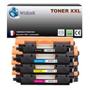 T3AZUR - Lot de 4 Toner générique HP CF350A /CF351A /CF352A /CF353A