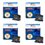 T3AZUR- Lot de 4 cartouches compatibles pour Brother LC1280 XL