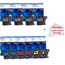 Lot de 10 Cartouches compatibles pour Brother LC127/LC125 XL