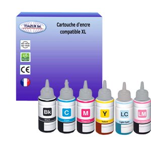 T3AZUR - Lot de 6  Encre compatible Epson T67XL
