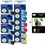 Lot de 10 Cartouches compatibles Brother MFC440CN / MFC465CN / MFC5460CN+ Pack de 20 papiers photos A6 Brillant 230gr