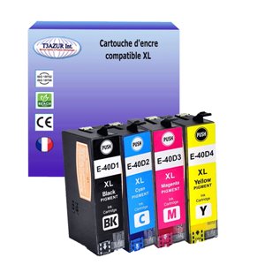 Lot de 4 Cartouches compatibles Epson T40D