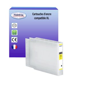 Cartouche compatible Epson T04A4 (C13T04A440) - Jaune 8 000 pages