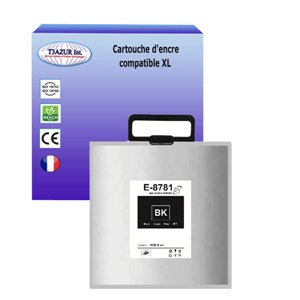 Cartouche compatible Epson T8781/T8381 (C13T878140/C13T838140)-  Noire - 75 000 pages