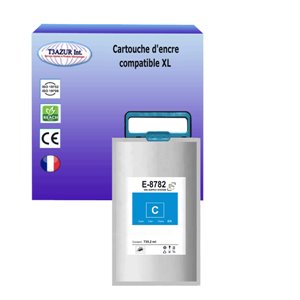 Cartouche compatible Epson T8782/T8382 (C13T878240/C13T838240)-  Cyan - 50 000 pages