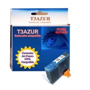 T3AZUR - Cartouche compatible pour Canon  BCI-3C cyan