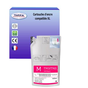 T3AZUR - Cartouche compatible Epson T7413 (C13T741300) - Magenta - 1 000ml