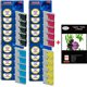 Lot de 20 Cartouches compatibles Brother  Fax1460 / Fax1560+ Pack de 20 papiers photos A6 Brillant 230gr