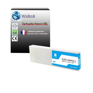 Cartouche compatible Epson SJIC26P - Cyan - 294.3 ml