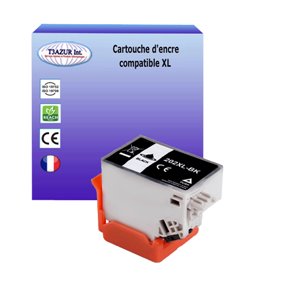 T3AZUR - Cartouche compatible EPSON T02G1/T02E1 (202XL) - Noire 24 ml (série Kiwi)