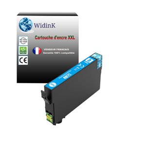 Cartouche compatible Epson WF-4745, WF-4745DTWF, 407 - Cyan - 1 900 pages