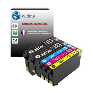 5 Cartouches compatibles Epson WF-4745, WF-4745DTWF, 407