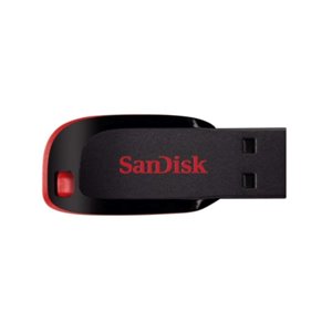 Mémoire Sandisk Cruzer Blade USB 2.0 32 Go - Ultra Compact - Couleur Noir / Rouge