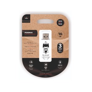TechOneTech Clé USB Tech Emoji Be Super Mémoire USB 2.0 16 Go 