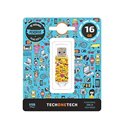 TechOneTech Clé USB Tech Emojis Mémoire USB 2.0 16 Go 