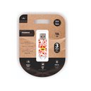 TechOneTech Clé USB Tech Heart Eyes Mémoire USB 2.0 16 Go 
