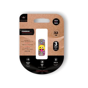 TechOneTech Clé USB Tech Emoji Guiño Mémoire USB 2.0 32 Go