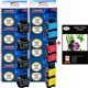 Lot de 10 cartouches compatibles pour Brother DCP-110C / 115C / 116C / 117C + Pack de 20 papiers photos A6 Brillant 230gr
