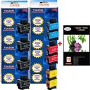 Lot de 10 cartouches compatibles pour Brother LC900 / LC 900 + Pack de 20 papiers photos A6 Brillant 230gr