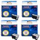 T3AZUR - Lot de 4 cartouches compatibles Epson T007-T008