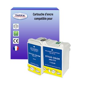 Lot de 2 cartouches compatibles pour Epson T017-T018