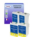 Lot de 4 cartouches compatibles pour Epson T017-T018